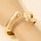 Contrasting Open Hinged Cuff Bracelet