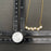 Sparkling geometric zircon 18K Golden S.Steel Necklace