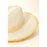 Straw Braided Fringe Fedora Hat