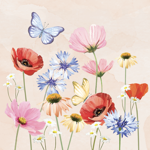 Get Well Soon Colorful Floral Mini Pop-up Card