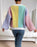 Color block cardigan