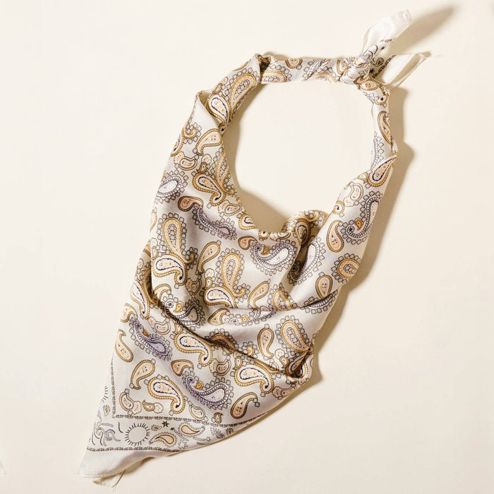 Classic Paisley Silk-Feel Polyester Bandana