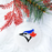 Jays | Ornament | White Glitter | Plastic | Toronto Baseball