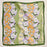 Retro Floral Print Scarf – Colorful Silk-Feel Square Scarf