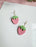 Strawberry Hoops | Polymer Clay Earrings