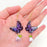 Multi Style Colorful Butterfly Flower Charm Dangle Earrings