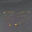 Oval Zircon 18K Gold Plated Stainless Steel Necklace - FGS