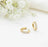 14K Gold Filled PLUS CZ Stone Huggie Earrings