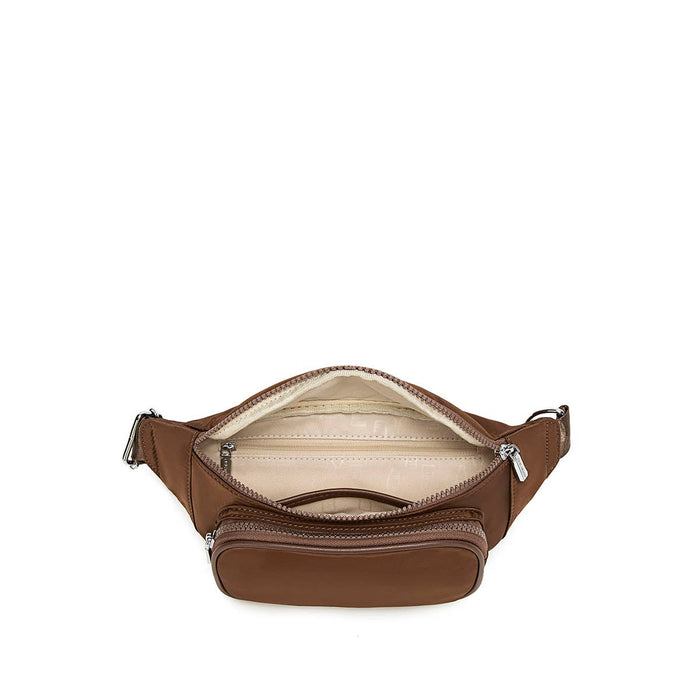 Aaliyah - Recycled Nylon Fanny Pack - Espresso Nylon