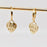 "Fuck off" Heart-shaped Gold Plated Huggie Earrings