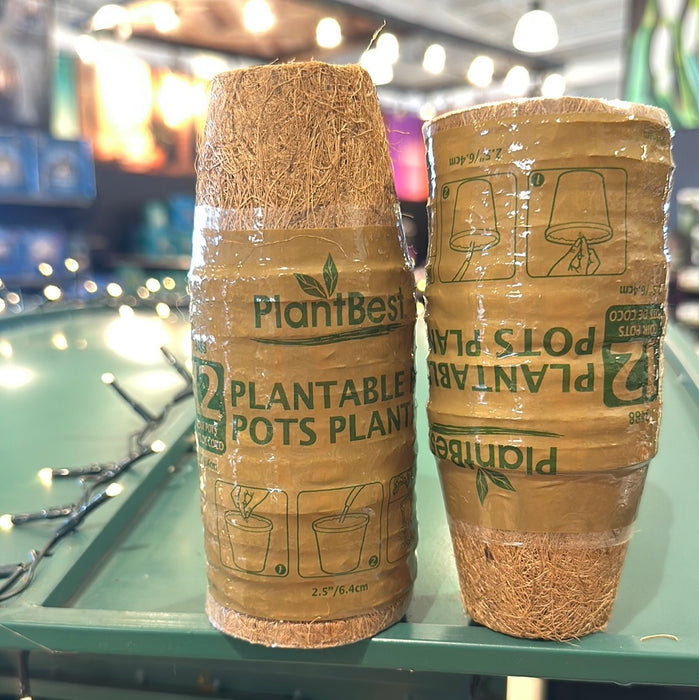 Coco Coir Rnd Pot 2.25" 12Pk