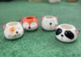 Pot - Dog, Fox, Cat, Panda - 3.25"