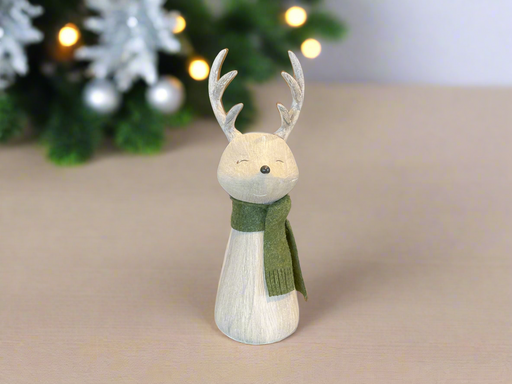 deer with green scarf 9"