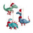 Orn Dino Candy Cane Ln