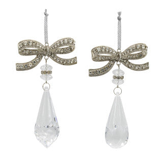 Orn Bow w/Clear Drop