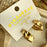 GOLD "Christo" Textured Hoop Earrings