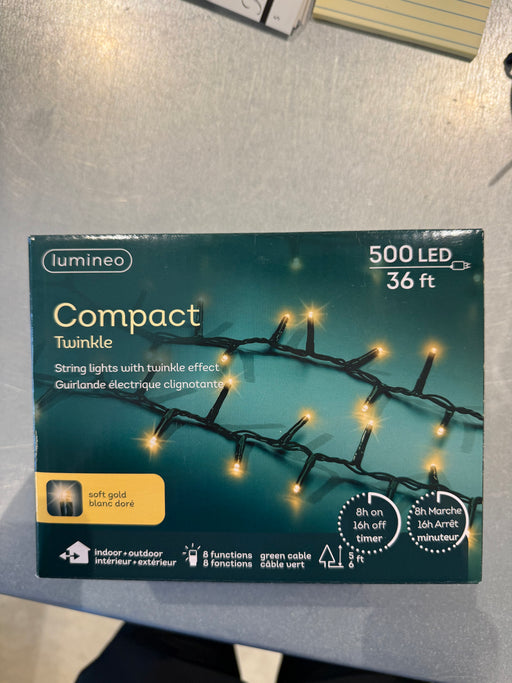 Lights LED Twinkle Champagne 36ft/ 1100 cm