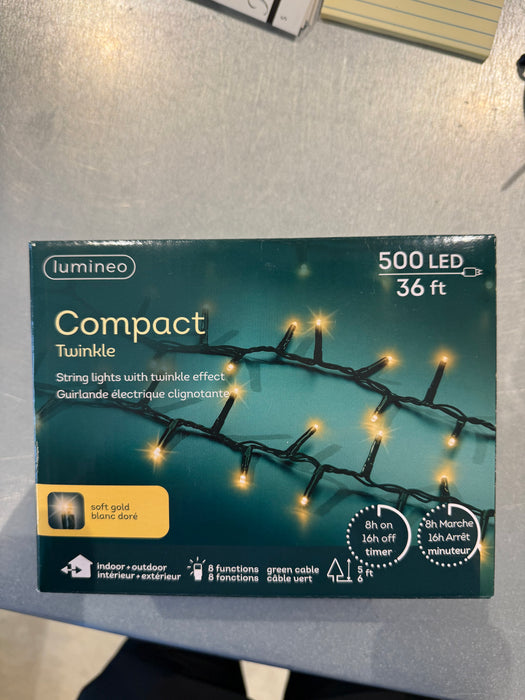 Lights LED Twinkle Champagne 36ft/ 1100 cm