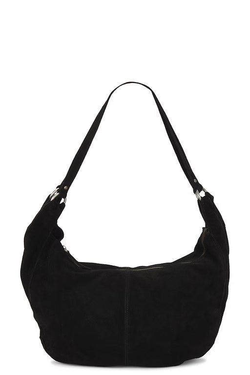 BLACK ROMA SUEDE TOTE