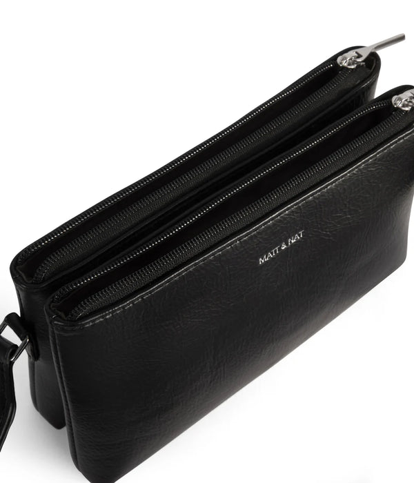 BLACK INDIE THEME CROSSBODY BAG