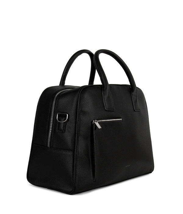 BLACK DENIS GRAIN OVERNIGHTER BAG