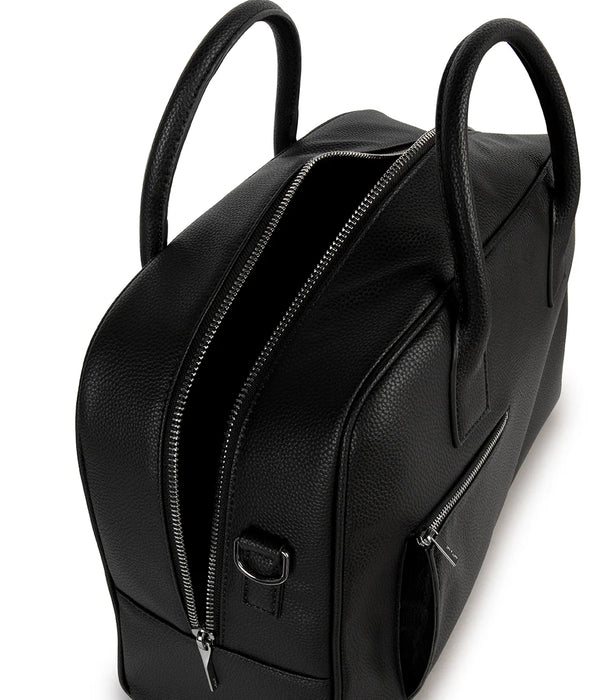 BLACK DENIS GRAIN OVERNIGHTER BAG