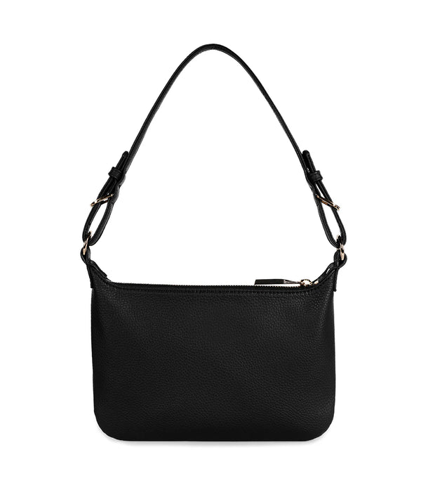 BLACK JINA GRAIN SHOULDER BAG