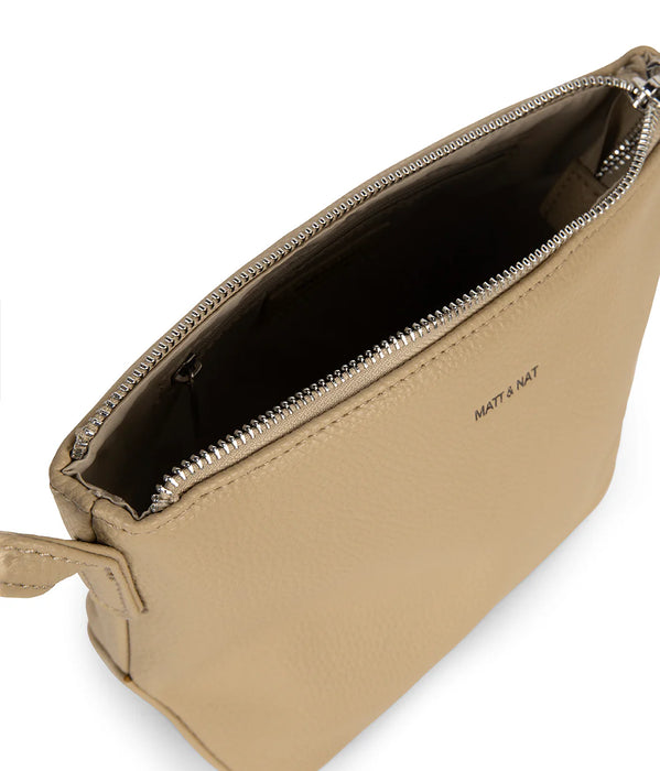 ALMOND SAM GRAIN CROSSBODY BAG