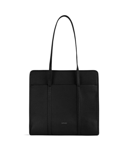 BLACK LUSIK GRAIN TOTE BAG