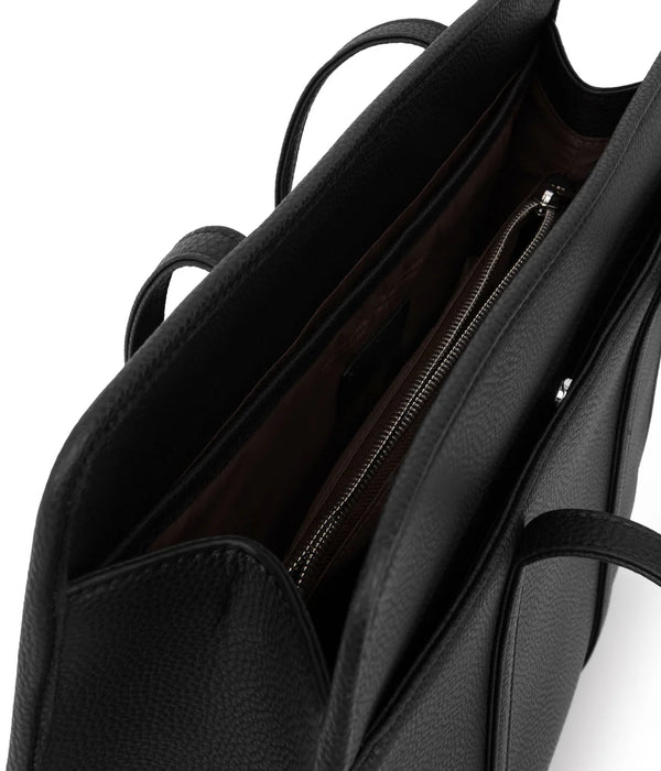 BLACK LUSIK GRAIN TOTE BAG