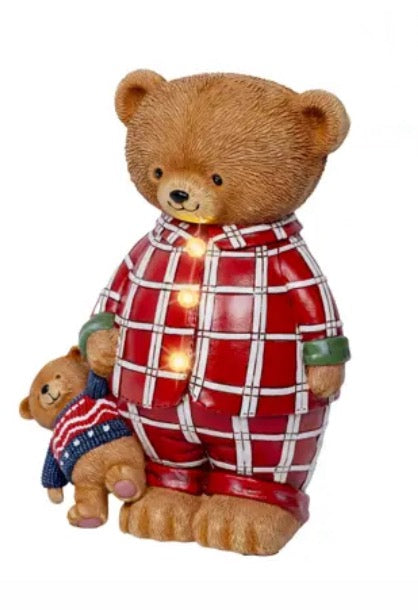 Teddy Bear LED Assorted/Warm White I/D 24cm