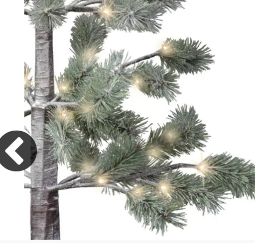 Snowy Pine LED Green/Warm White O/D 150cm