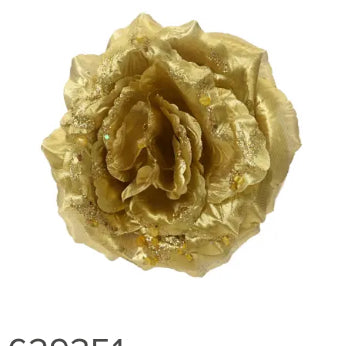Rose on Clip Lt. Gold