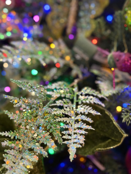 Spray Fern Leaf Green 69cm