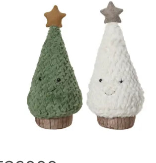 Tree Doorstop Green/White 38 cm