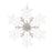 Orn Snowflake Silver/Transparent 21cm