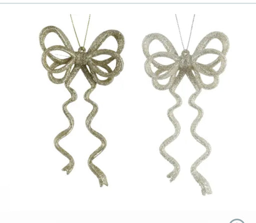 Orn Bow Sparkling Gold/Silver