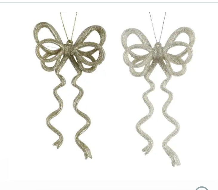 Orn Bow Sparkling Gold/Silver