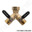 Brass Y w/Dual Shut-Off