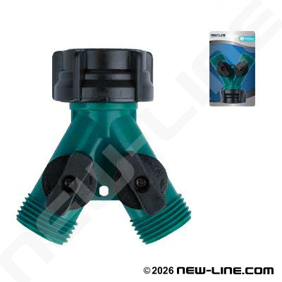 Plastic Y w/Dual Shut-Off