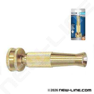 Nozzle HD Full Size Brass Twist 4" Long