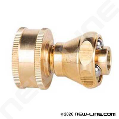 Brass Mini Sweeper Nozzle w/Shut-Off 2"
