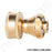 Brass Mini Sweeper Nozzle w/Shut-Off 2"