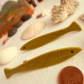 "Sardinia" Fish Hair Clips