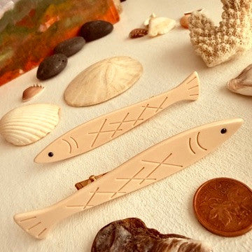 "Sardinia" Fish Hair Clips