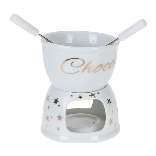 Chocolate Fondue Set Porcelain