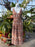 V NECK EYELET DRESS-SANDY-BEIGE EYLET