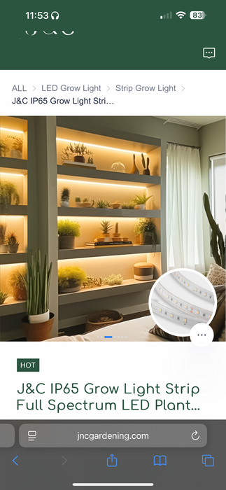 LED Grow Strip 2M Kit - 24V/1A 24W