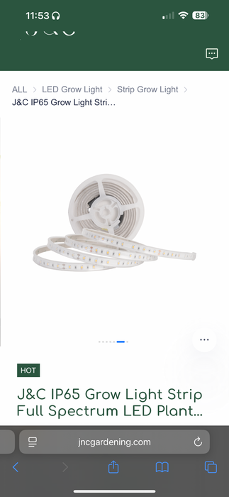 LED Grow Strip 2M Kit - 24V/1A 24W
