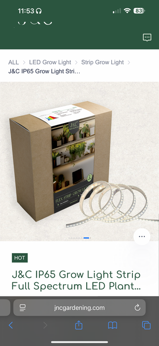 LED Grow Strip 2M Kit - 24V/1A 24W